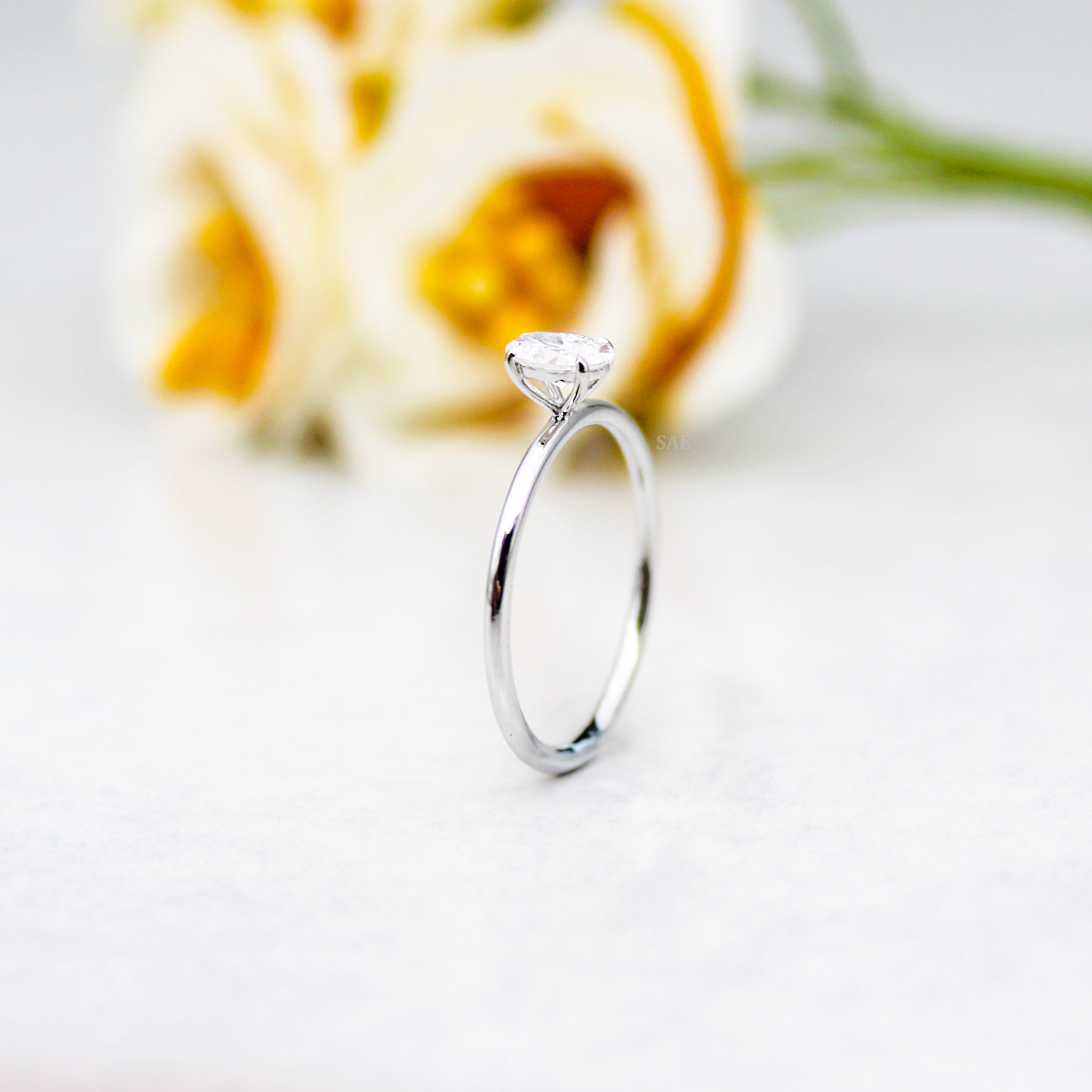 Oval Cut
Elegant oval shape lab grown diamond solitaire ring set in 14k gold – perfect bridal or engagement gift for her.

Elegant oval shape lab grown diamond