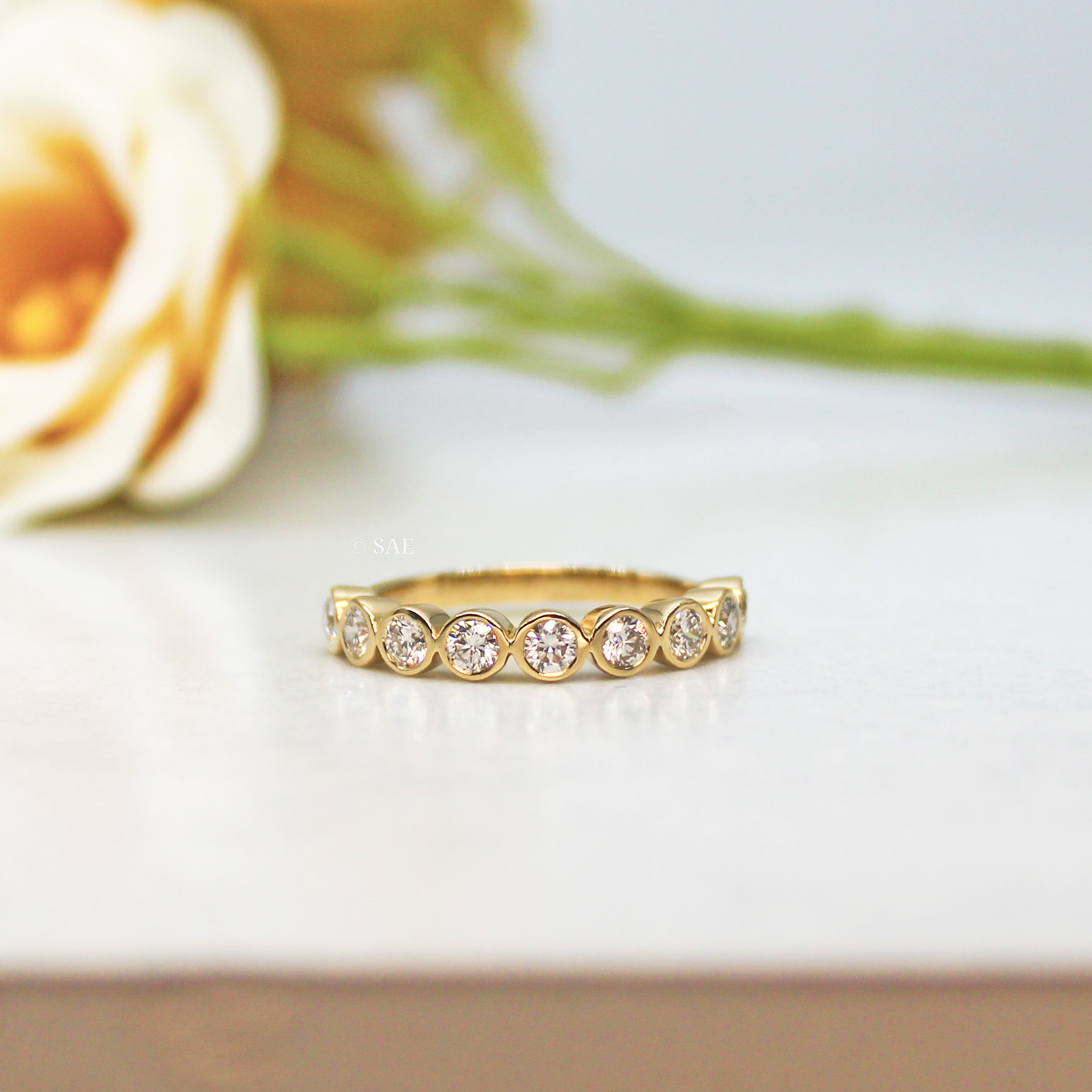 Bezel Set Diamond Band
Half Diamond Eternity Band
Round Diamond Band
Bezel Round Lab Diamond Band
Stackable Band
Gold Band
Matching ring
Diamond Wedding Band
Lab Grown Diamond Band
Engagement Band
Lab Grown Diamond Ring
Round Diamond Eternity Band
Eternity Ring