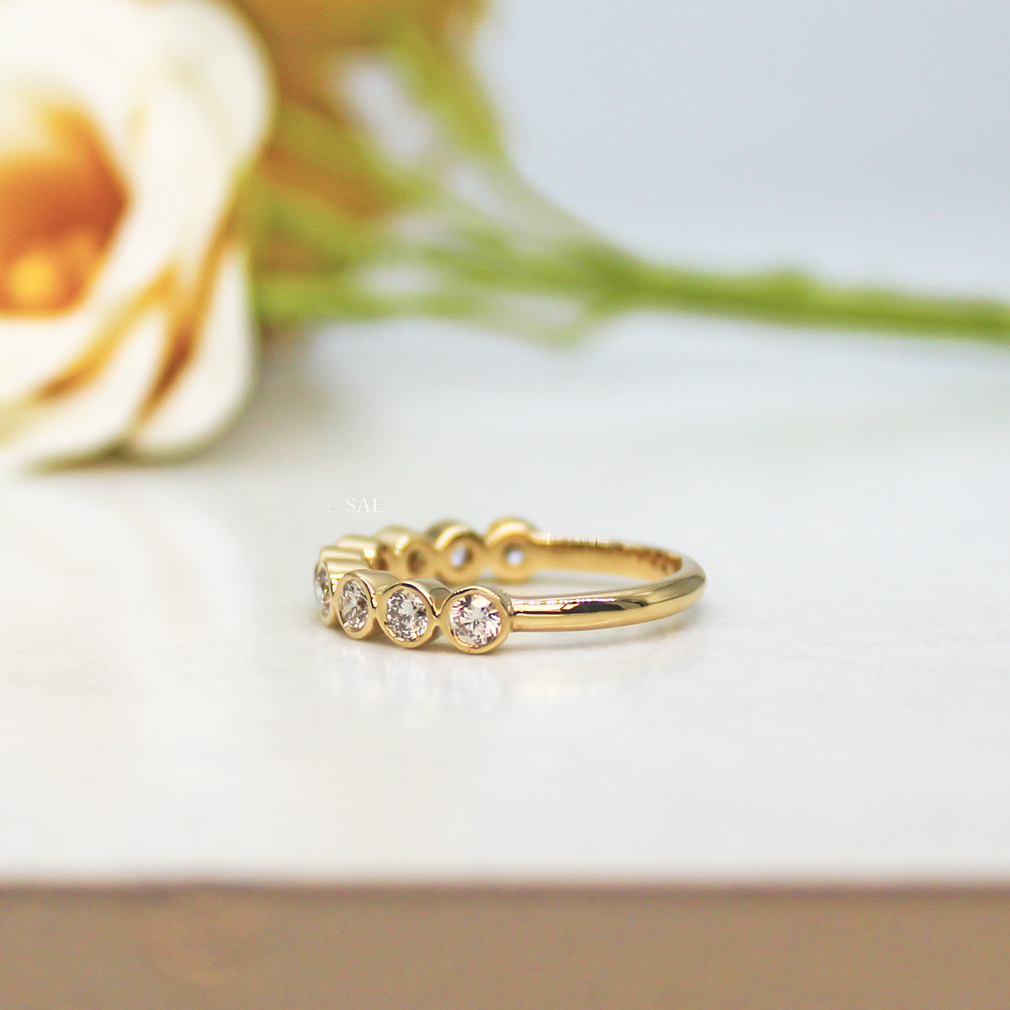 Bezel Set Diamond Band
Half Diamond Eternity Band
Round Diamond Band
Bezel Round Lab Diamond Band
Stackable Band
Gold Band
Matching ring
Diamond Wedding Band
Lab Grown Diamond Band
Engagement Band
Lab Grown Diamond Ring
Round Diamond Eternity Band
Eternity Ring