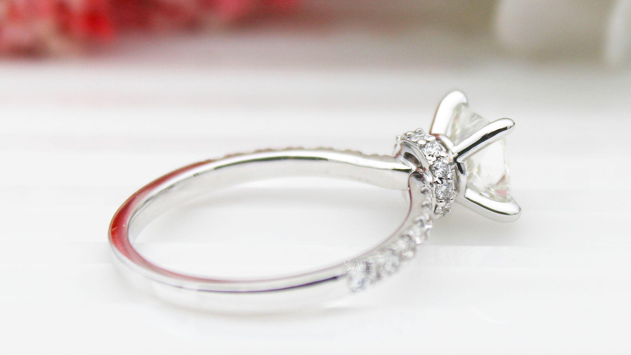 1.00 to 3.00 Carat Center IGI Certified Princess Lab Grown Diamond Ring Lab Princess Diamond Ring Princess Ring Princess Engagement Ring