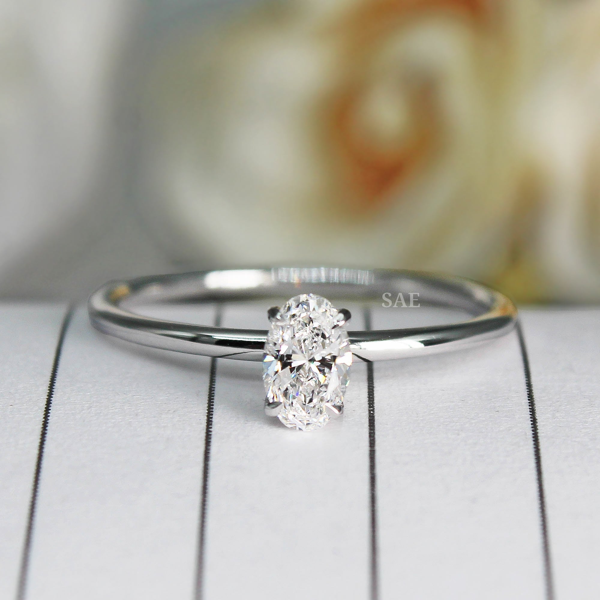 Oval Cut
Elegant oval shape lab grown diamond solitaire ring set in 14k gold – perfect bridal or engagement gift for her.

Elegant oval shape lab grown diamond