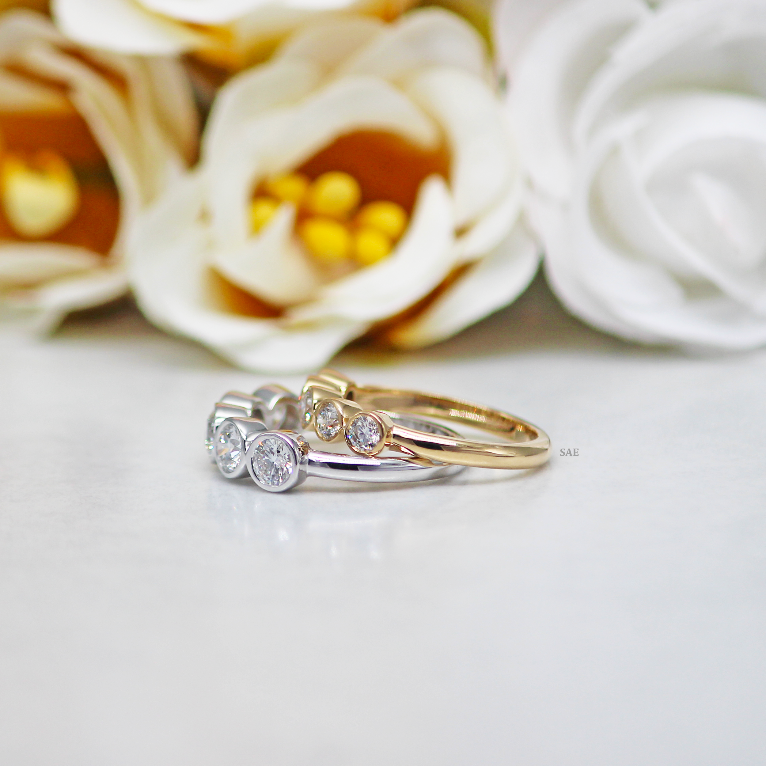 Bezel Set Diamond Band
Half Diamond Eternity Band
Round Diamond Band
Bezel Round Lab Diamond Band
Stackable Band
Five Stone Ring
Matching ring
Diamond Wedding Band
Lab Grown Diamond Band
Engagement Band
Lab Grown Diamond Ring
Round Diamond Eternity Band
Eternity Ring