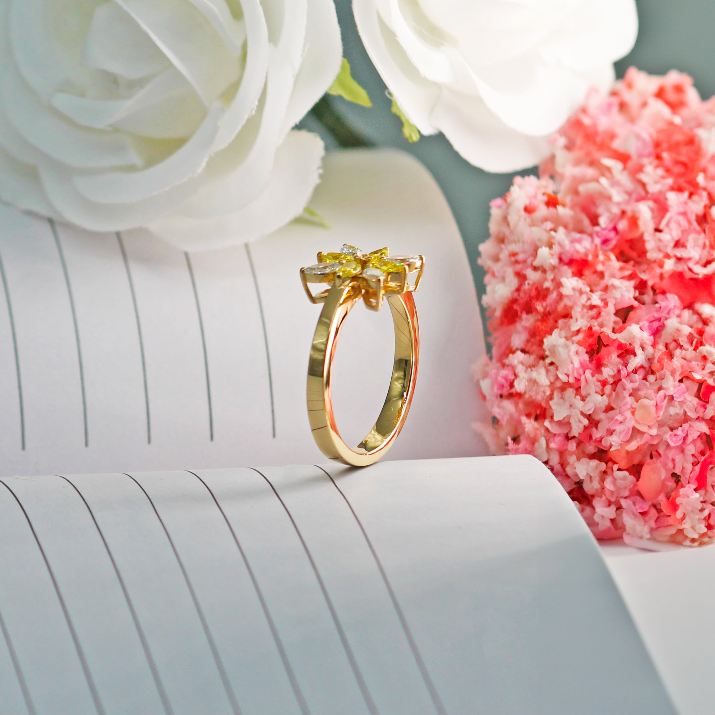 Marquise Diamond Ring
White and Yellow Color Marquise Diamond Ring
Lab Grown Diamond Ring
Fancy Shape Lab Diamond Ring
Yellow Gold Ring
Fancy Color Diamond Ring
Engagement Ring
Wedding Ring
Yellow Diamond Ring
Fancy Yellow color Lab Diamond Ring
Bridal Ring
Diamond Ring
Promising Ring