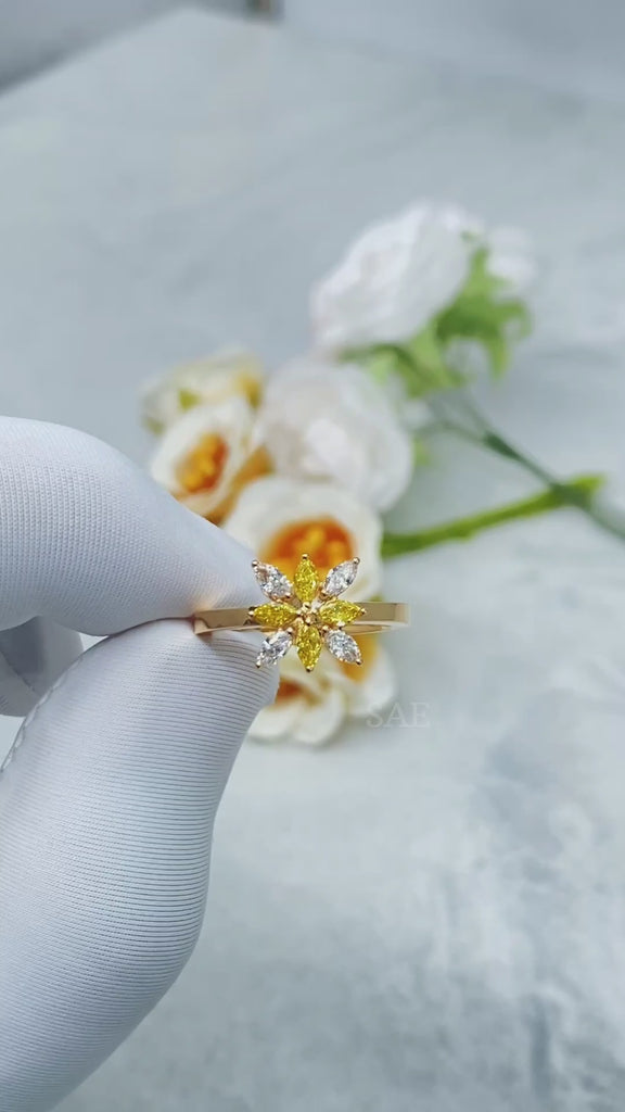 Marquise Diamond Ring
White and Yellow Color Marquise Diamond Ring
Lab Grown Diamond Ring
Fancy Shape Lab Diamond Ring
Yellow Gold Ring
Fancy Color Diamond Ring
Engagement Ring
Wedding Ring
Yellow Diamond Ring
Fancy Yellow color Lab Diamond Ring
Bridal Ring
Diamond Ring
Promising Ring